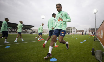 Primeiro treino da seleção brasileira em Turim