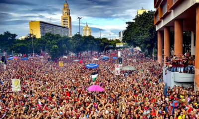 Torcida do Flamengo na Presidente Vargas