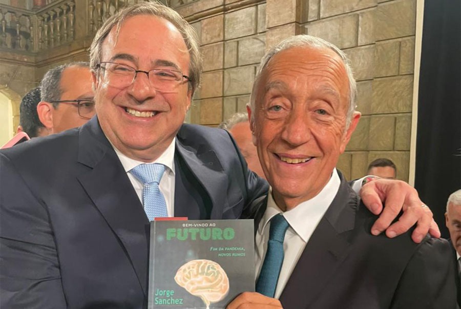 Dr. Jorge Sanchez e Dr. Rubens Zampieri são recebidos pelo Presidente de Portugal, Marcelo Rebelo de Sousa, em missão internacional