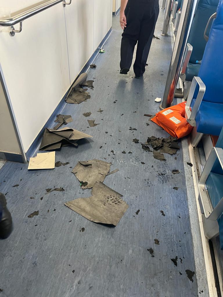 Barca é vandalizada por torcedores do Flamengo