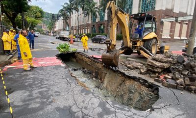 Forte chuva no Rio causa impacto no trânsito