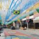 Rua Pereira Nunes enfeitada para a Copa do Mundo