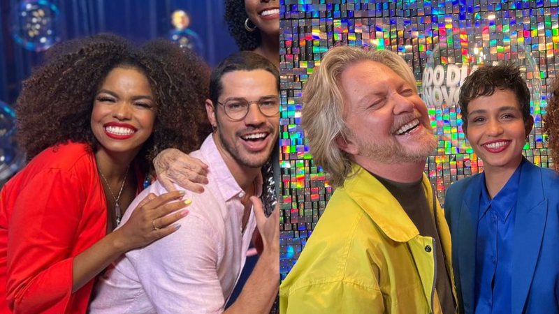 Artistas gravam vinheta de fim de ano na Globo