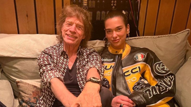 Mick Jagger e Dua Lipa entram em estúdio e levantam suspeitas sobre nova música