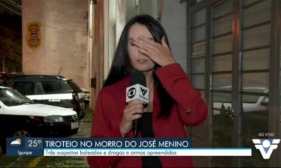 Repórter da Globo desmaia ao vivo