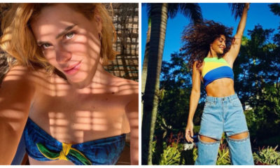 Famosos se vestem de verde e amarelo em mais um jogo do Brasil contra Croácia pelas quartas de final