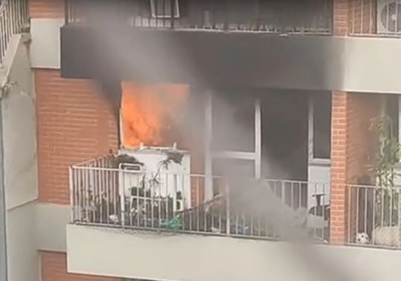 Incêndio atinge apartamento em Copacabana