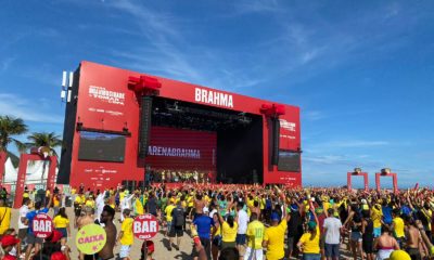 Torcedores agitam o Rio no último jogo do Brasil na fase de grupos (Foto: Gabriela Marino/ Super Rádio Tupi)