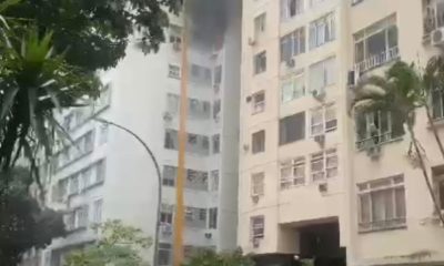 Incêndio atinge apartamento no Flamengo, Zona Sul do Rio