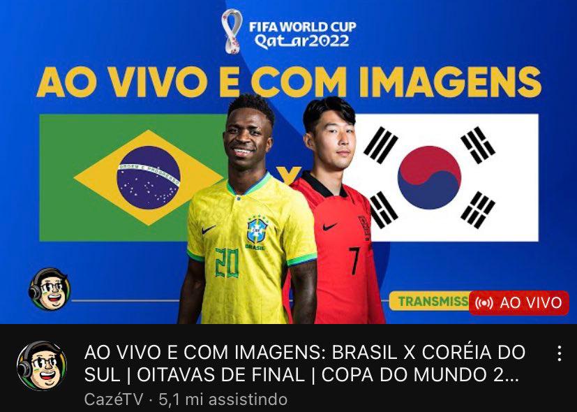 Live de Camisiro bate novo recorde no jogo do Brasil contra a Coreia do Sul3
