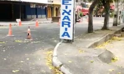 [VÍDEO] Vazamento de tubulação de gás interdita avenida em São Gonçalo