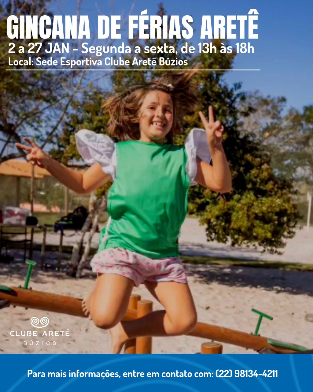 Clube Aretê Búzios realiza segunda gincana de férias, na Região dos Lagos