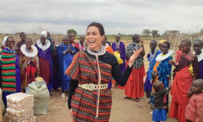 Giuliana Morrone faz reportagem para o Globo Repórter