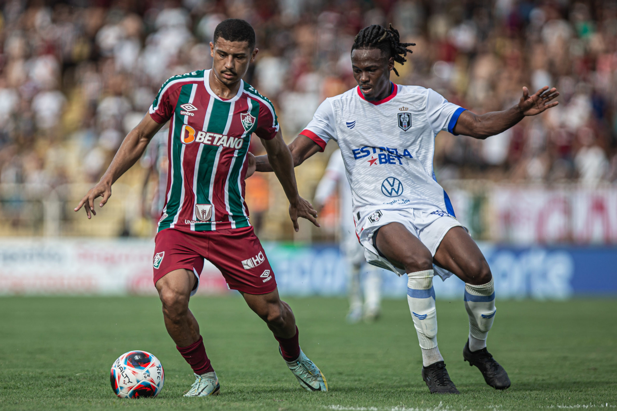 Volta Redonda RJ - Brasil - 14/01/2023 - Campeonato Carioca, primeira rodada, jogo entre Resende x Fluminense. FOTO DE MARCELO GONÇALVES / FLUMINENSE FC IMPORTANTE: Imagem destinada a uso institucional e divulga磯, seu uso comercial estᠶetado incondicionalmente por seu autor e o Fluminense Football Club. IMPORTANT: Image intended for institutional use and distribution. Commercial use is prohibited unconditionally by its author and Fluminense Football Club. IMPORTANTE: Im᧥n para uso solamente institucional y distribuici㮮 El uso comercial es prohibido por su autor y por el Fluminense Football Club