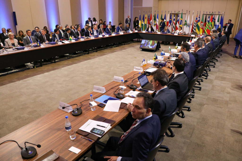 Governador do estado do Rio de Janeiro, Cláudio Castro, participa, em Brasília, do Fórum Nacional de Governadores