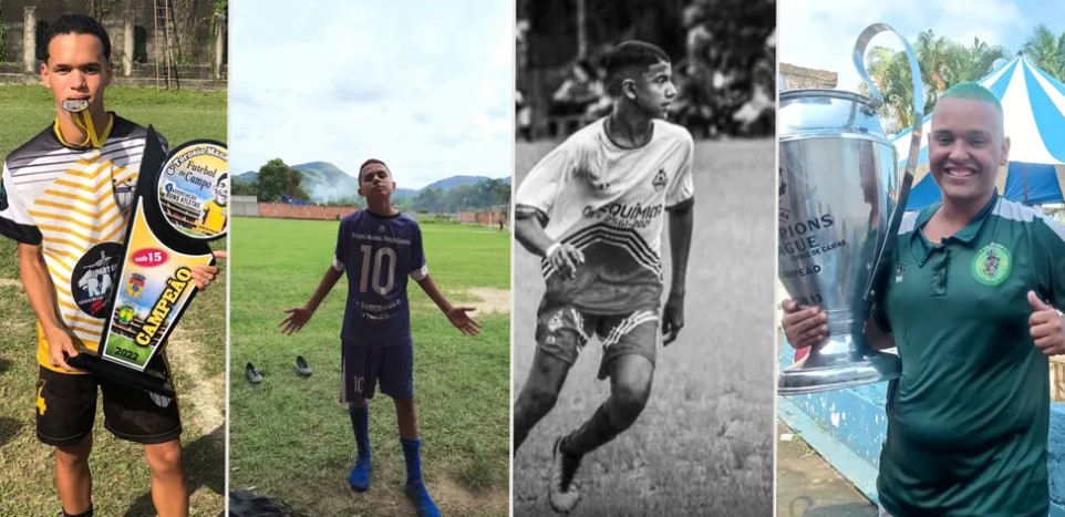 Andrey, Kaylon, Thyago e Diogo foram vítimas do acidente com um ônibus em MG