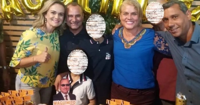 Daniela Carneiro com o marido Waguinho, e Jura