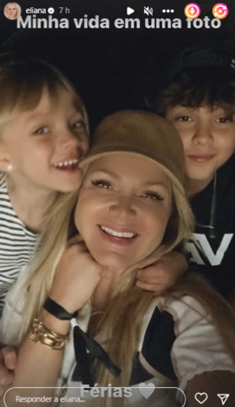Eliana e os filhos