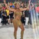 Erika Schneider exibe corpo sarado em ensaio técnico da Mocidade na Sapucaí (Foto: Divulgação)