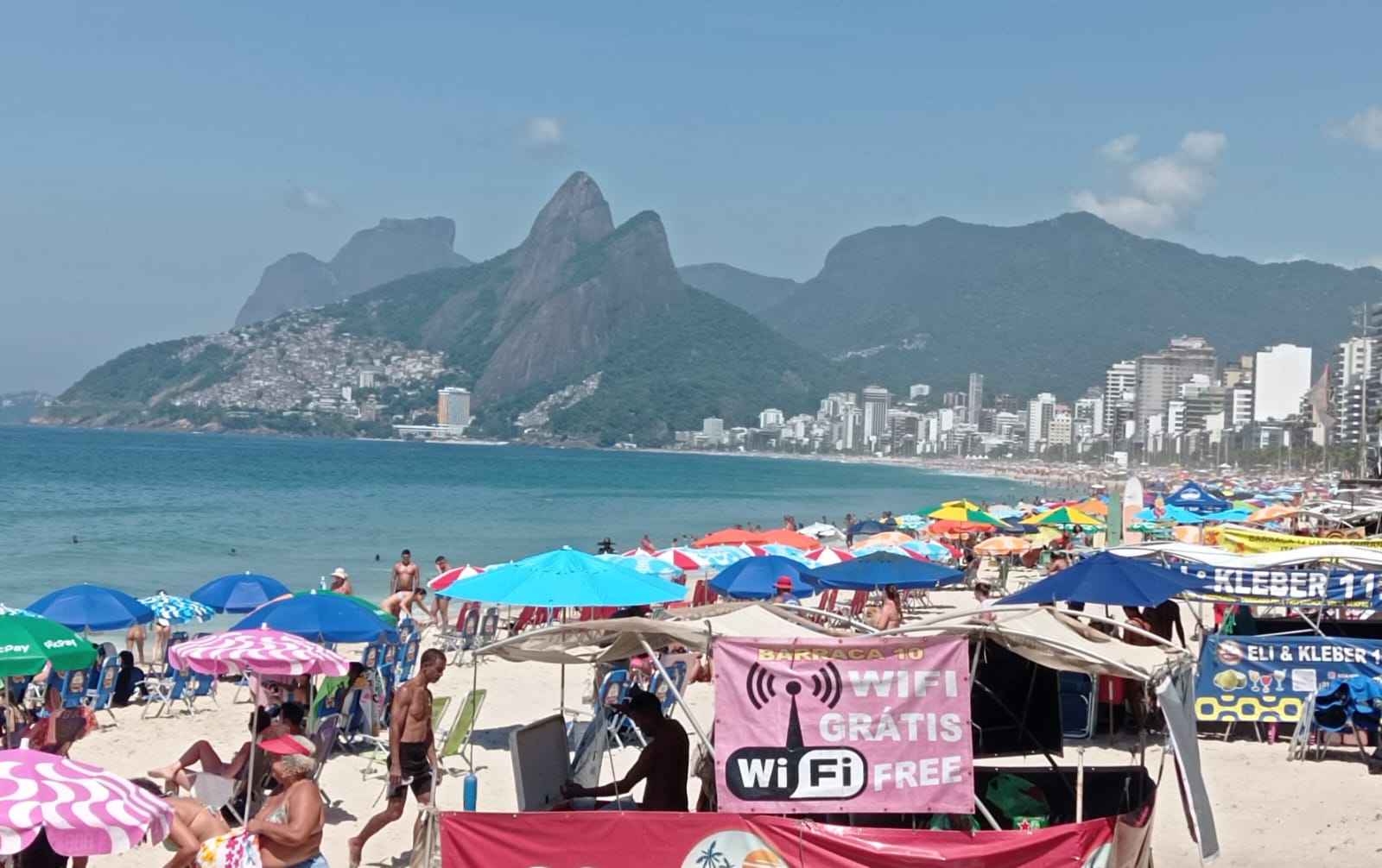 Praia de Copabana, na Zona Sul do Rio