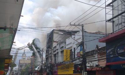 Defesa Civil de Nova Iguaçu atua no Calçadão após incêndio no Shopping Nou, na Baixada Fluminense