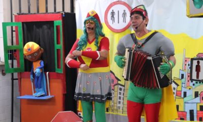 Espetáculo de teatro infatil "De Olho na Pista - Dê a Preferência (Foto: Divulgação)