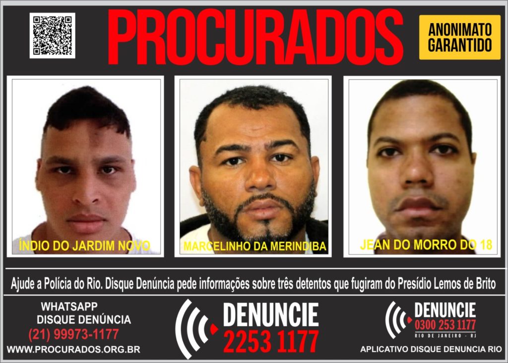 Criminosos forem de penitenciária no Rio