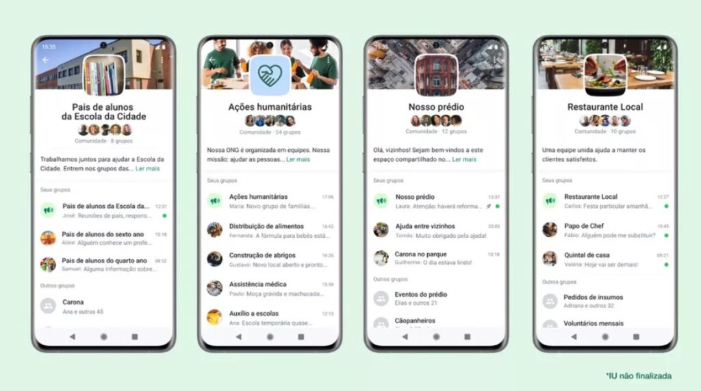 WhatsApp libera novo recurso que agrega vários grupos em um espaço compartilhado