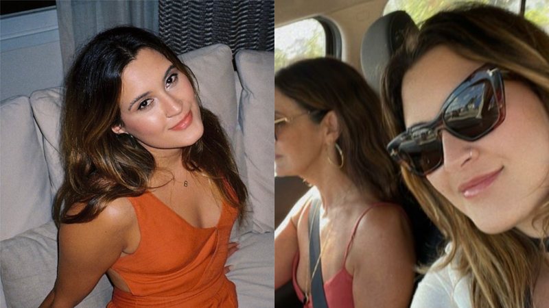 Bia Bonemer ao lado da mãe Fátima Bernardes