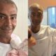 Romário com a neta ainda no hospital