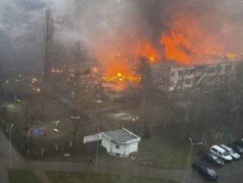 Helicóptero cai na Ucrânia