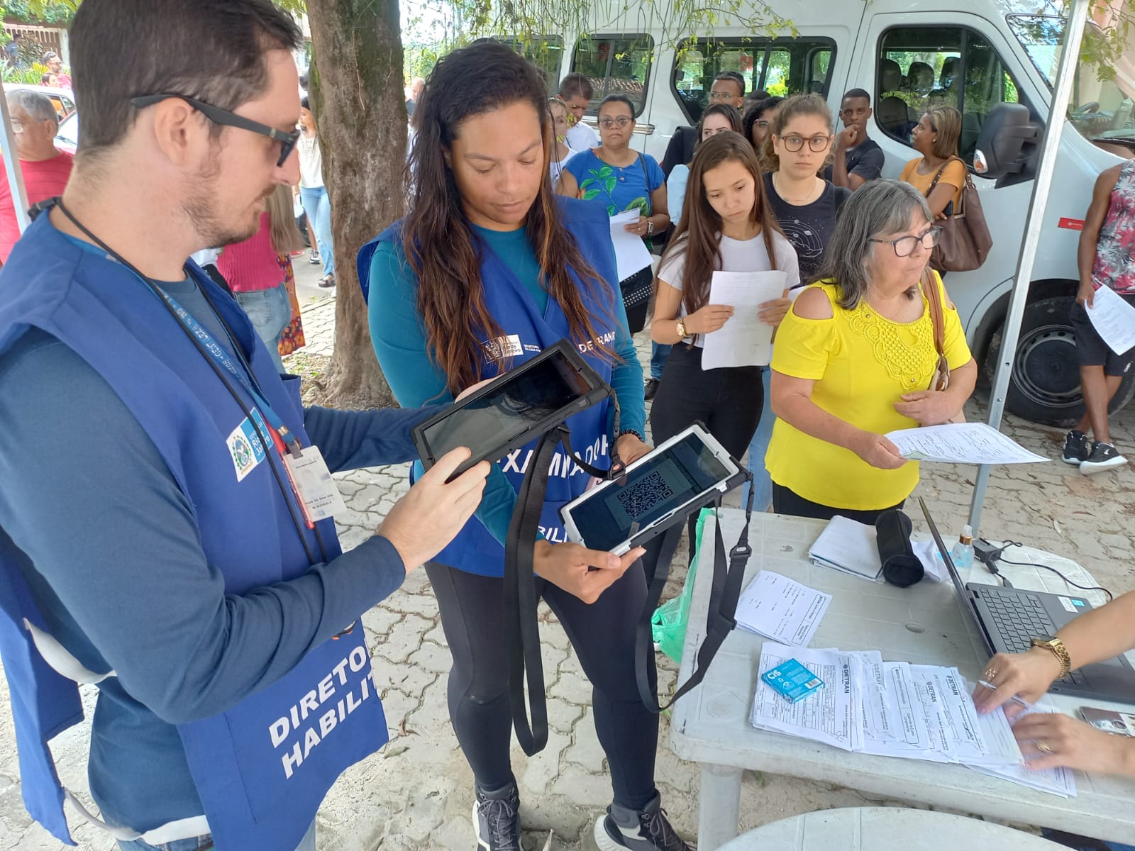 Detran.RJ passa a usar tablets em áreas de provas práticas e agiliza acesso à CNH (Foto: Divulgação)