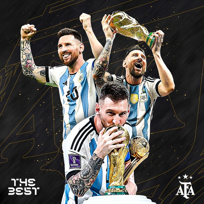 Messi é eleito pela 7ª vez o melhor jogador do mundo pela Fifa