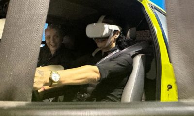 Cerca de 600 foliões participam de experiência no carro simulador de capotamentos na Sapucaí (Foto: Divulgação)