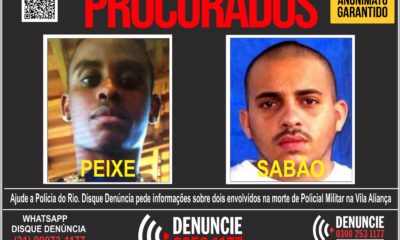 Disque Denúncia divulga cartaz para localizar assassinos de subtenente da Polícia Militar