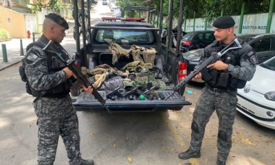 Apreensão de armas em Jacarepaguá