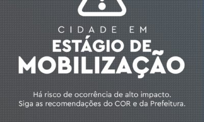 Rio entra em estágio de mobilização nesta segunda