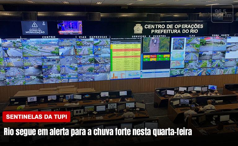 Rio segue em alerta para chuva forte nesta quarta (Foto: Erika Corrêa/ Super Rádio Tupi)