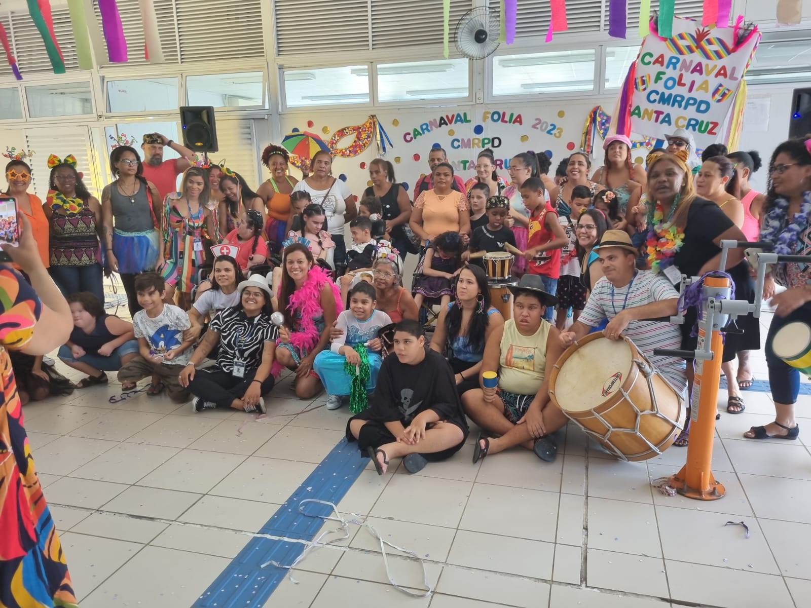 Prefeitura organiza 'Grito de Carnaval' no Centro de Assistência à Pessoa com Deficiência, no Rio (Foto: Divulgação)