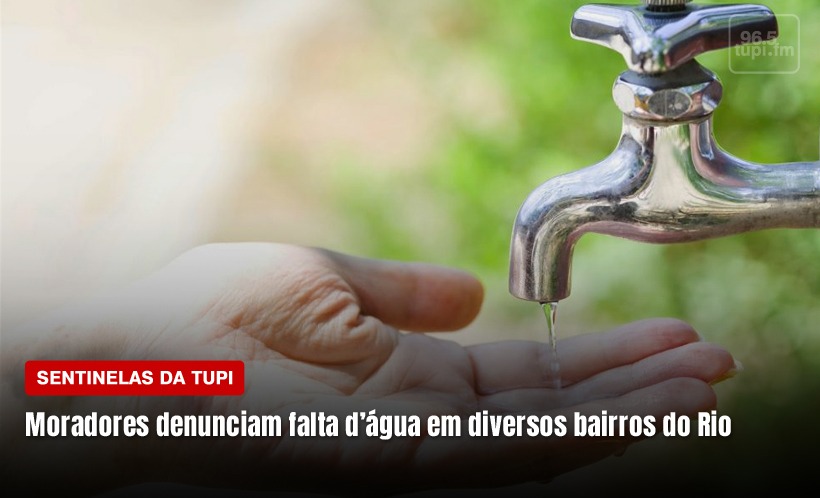 Moradores denunciam falta d’água em diversos bairros do Rio (Foto: Rafaela Lima/ Divulgação)