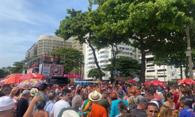 Copacabana samba ao som do batuque do Empolga às Nove (Foto: Tatiana Campbell/ Super Rádio Tupi)