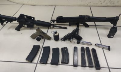 Armamento apreendido com milicianos em Santa Cruz