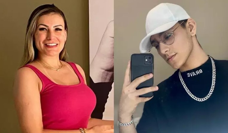 Andressa Urach e o filho Arthur Urach