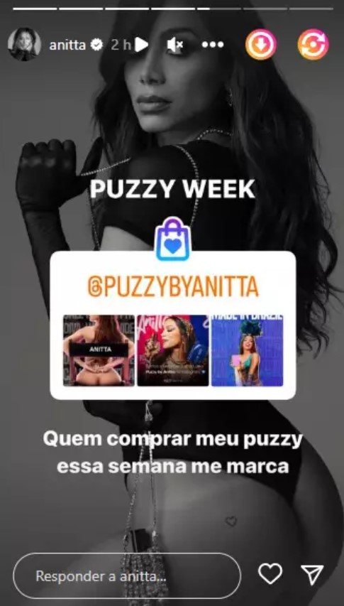 Anitta empina o bumbum em publicação e agita a internet