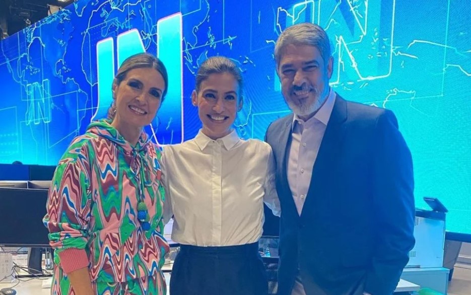 Fátima Bernardes, William Bonner e Renata Vasconcellos