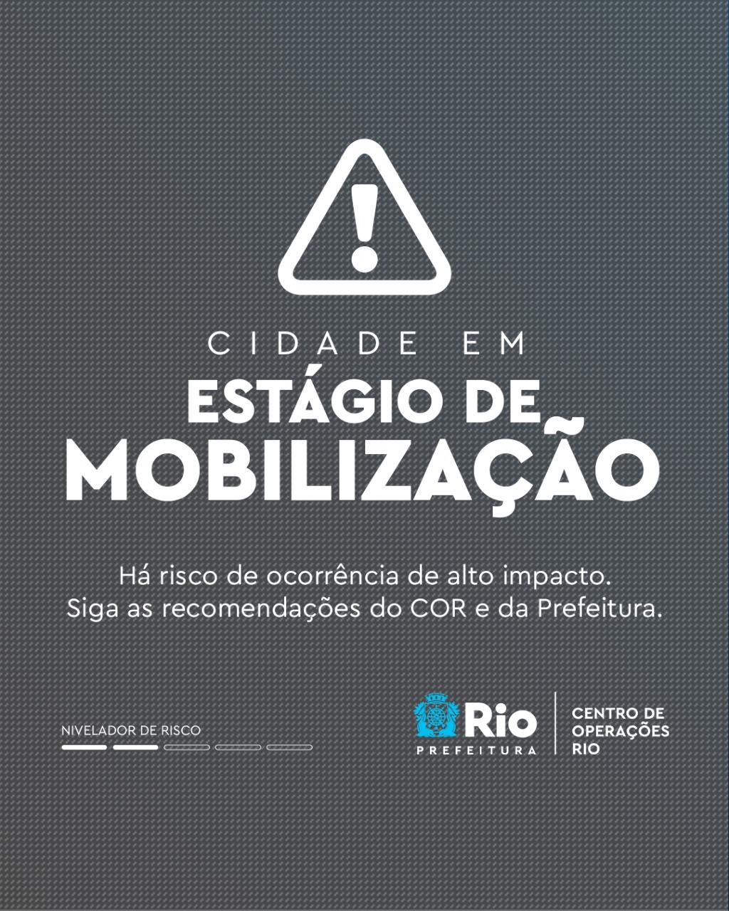 Rio entra em estágio de mobilização por conta da chuva nesta terça