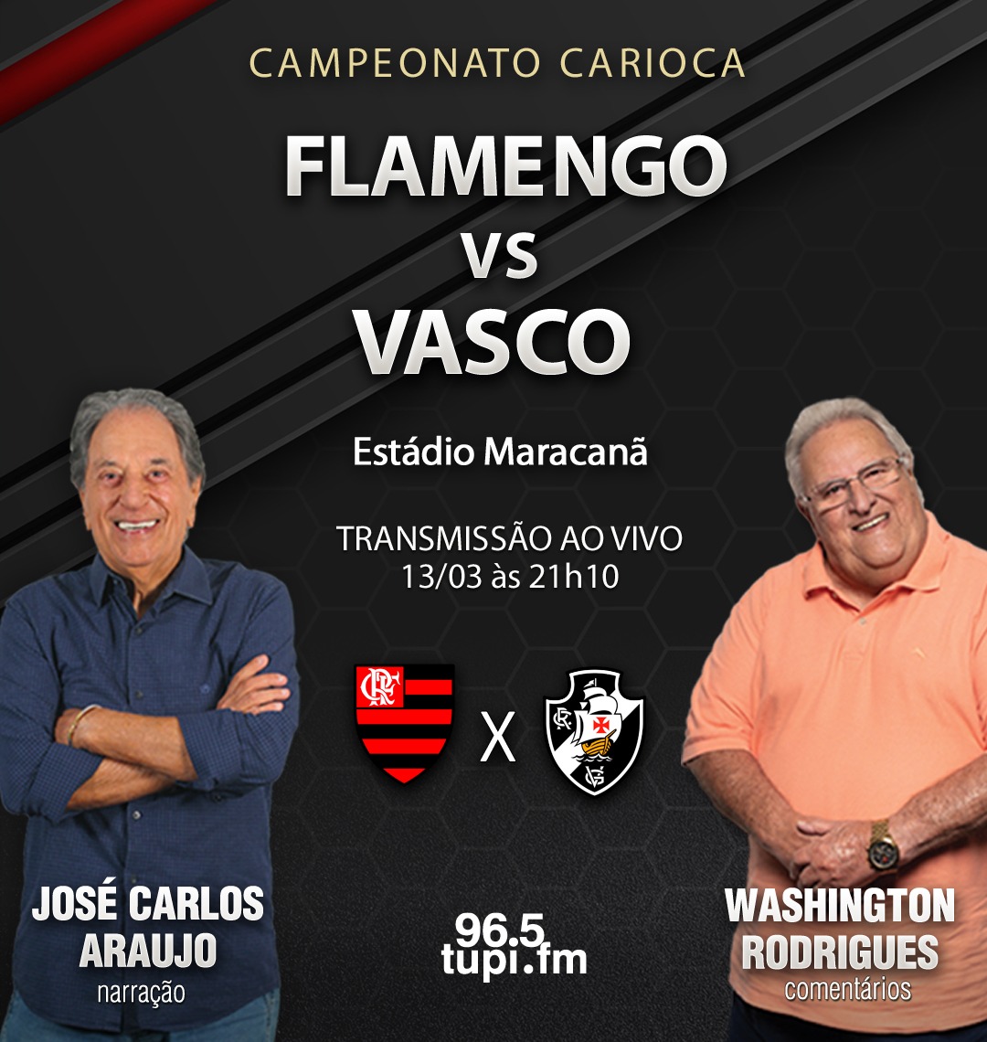 FLAMENGO X VASCO - TRANSMISSÃO AO VIVO - DIRETO DO MARACANÃ 