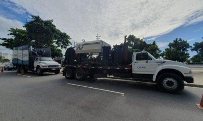 Águas do Rio finaliza ‘faxina’ inédita do túnel que coleta esgoto da Zona Sul da capital (Foto: Divulgação)