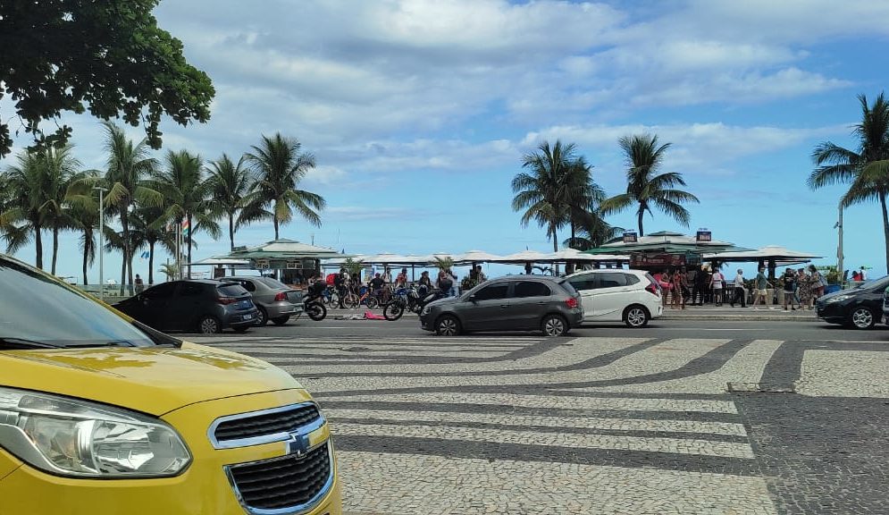 Praia do Leme, na Zona Sul do Rio