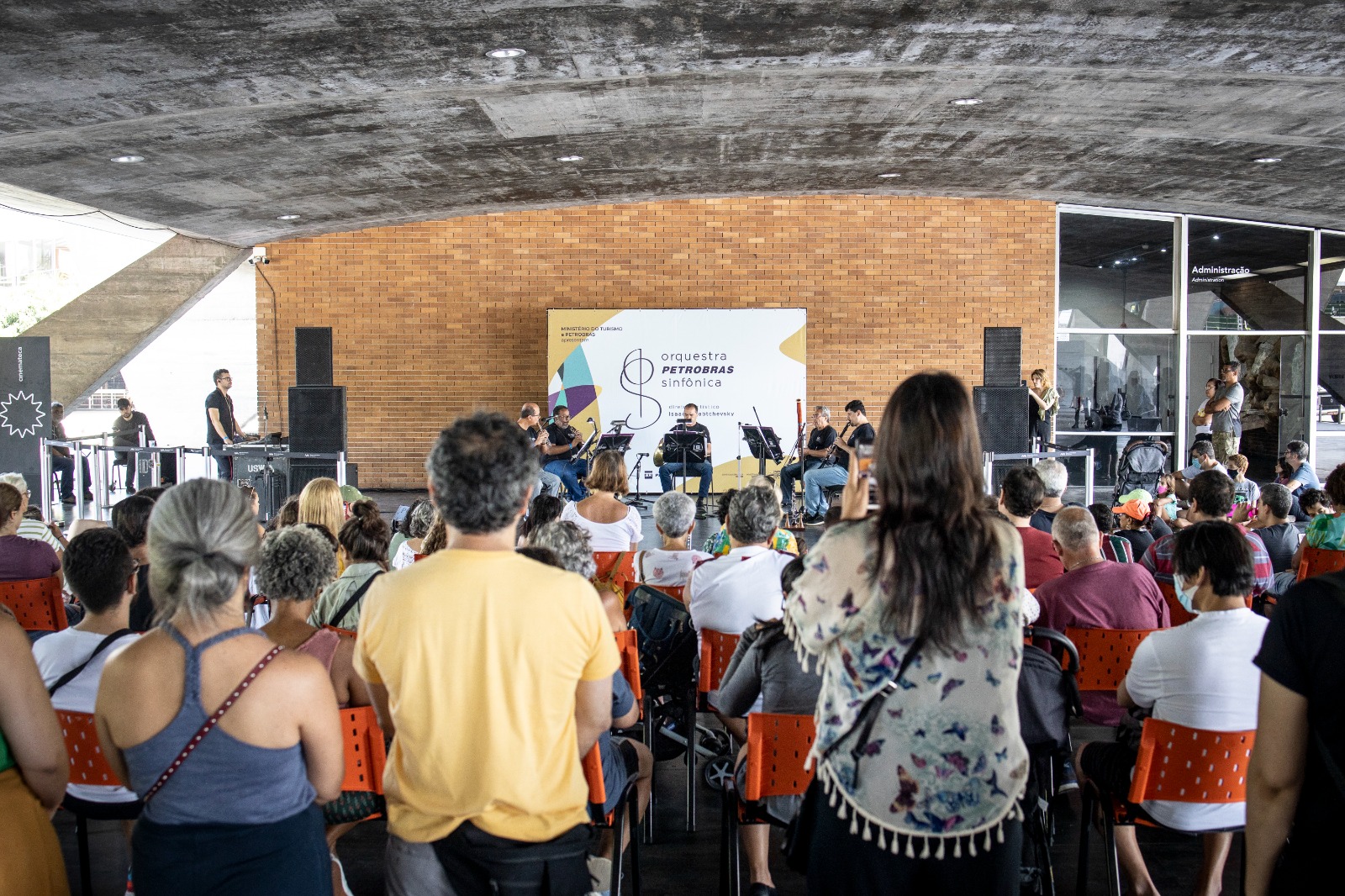 Grupo de Câmara da Orquestra Petrobras Sinfônica apresenta concerto gratuito no Museu de Arte Moderna do Rio (Foto: Divulgação)